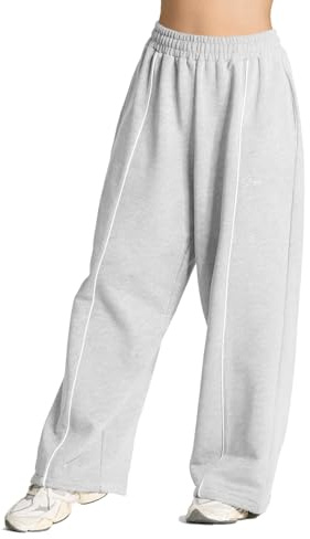 SMILODOX Jogginghose Damen Siara, Bequeme & stylische Freizeithose mit elastischem Bund und Seitentaschen, Trainingshose mit verstellbarem Beinabschluss im Oversize Fit, Für Fitness, Yoga & Freizeit