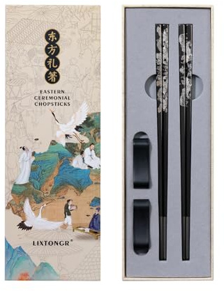 2 pares de palillos reutilizables de acero inoxidable, agarre antideslizante grabado con láser, aptos para lavavajillas, estilo japonés y coreano, juego de regalo de palillos de metal para cocinar
