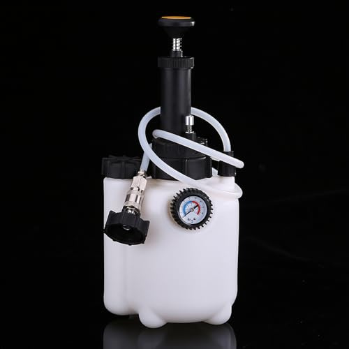 Manual de Capacidad de 3L Bugaador de Freno Fluid Fluthy Bleeder con un Adaptador Universal Hecho de Plástico de Alta Rigidez, Adecuado para la Mayoría de los Modelos Europeos