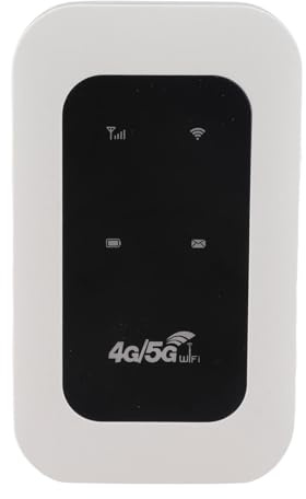 Cuifati 4G Tragbares USB -Modem, 300 Mbit/S Entsperrte Mobile Hotspot mit SIM -Kartensteckplatz, 2100mah Langlebiger WLAN -Router Bis zu 10 Benutzern für Heimbüroreisen