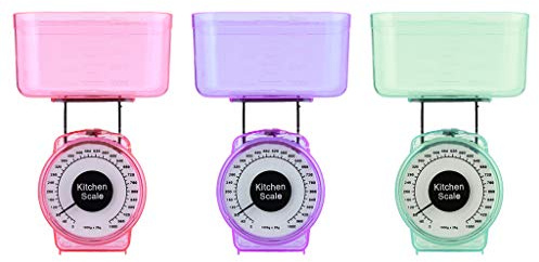 Pffiocix Petite balance de cuisine mécanique pour peser les aliments simple à utiliser - Couleurs aléatoires - Poids électronique des aliments - Balance numérique numérique - Petite taille