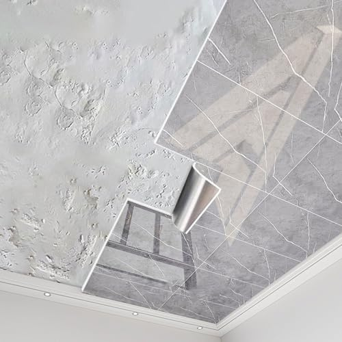 Enigmaire deckenplatten,deckenpaneele feuchtraum,deckenverkleidung selbstklebend,Deckenfliesen PVC,Deckenfliesen Für Abziehen Und Aufkleben,Wasserdicht,FüR Badezimmer Schlafzimmer KüChen Wand