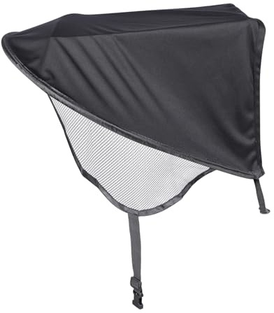 UTHCLO Sombrilla para Carro Ñiño Diseño de Licra Negra, Protección Solar Resistente al Viento para Cochecitos al Aire Libre