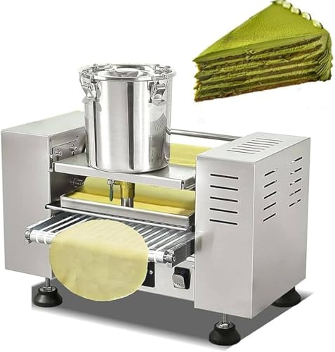 Crepera Comercial Automática, Modelo Mille Crepe, Máquina Para Hacer Masa De Pastel, Máquina Para Hacer Panqueques De Milhojas De 1,9 Cm, 0-200°c, 100-350 Piezas/H, Para Pasteles Y Tortillas 8in