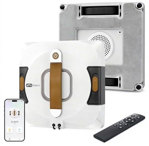 Apical Life Window Cleaning Robot | Low Noise 55dB Smart Glass Cleaner with 3Kpa Suction, Integrated Water Tank, Full Wet Wiping and Anti-Fall Protection for High-Rise Indoor/Outdoor Windows