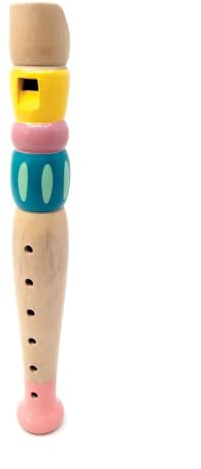 Svoora träblockflöjt leksak lila 20 cm för barn