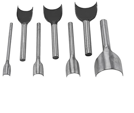 7 Stücke Halbrunde Cutter, Leder Handwerk Halbrunde Cutter Punch Strap Gürtel Brieftasche Und DIY Handarbeit Werkzeuge Set 10-40mm