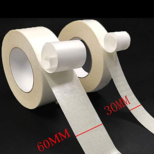 Doppelseitiges Klebeband - Tark Haftend Extra Stark Doppelseitige Klebebänder Teppichklebeband Doppelseitiges Verlegeband für Teppich Funktioniert auf Alle Boden 30MM und 60MM x 25M 2pcs