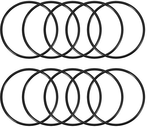 sourcing map 10 Stück O Ring Dichtungsringe 92x100x4mm Gummi Ersatzdichtung | Metrische Nitrilkautschuk Durchflussring für Sahnespender Pumpe Schnellkupplung Umfülladapter