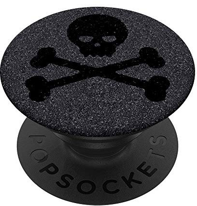 Skull Piraten Schwarz Totenkopf PopSockets mit austauschbarem PopGrip