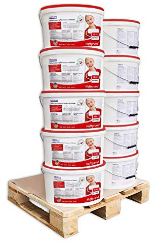 PRO[f]home® - Haftgrund 300-22-10 Decken Wand-Grundierung Tapetengrund für Renoviervlies Malervlies Tapeten weiß 125 L für 830-1040 qm Profhome
