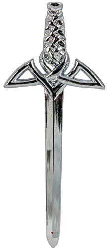 Hombres Kilt Pin Broche Moderno Claymore Espada Celta in en Acabado Pulido