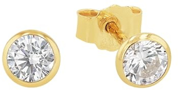 Amor Ohrstecker Damen, onesize, Gold, Kommt in Geschenk Box
