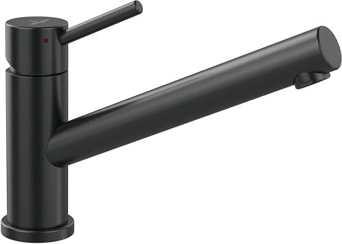 Villeroy & Boch Como Window Hochdruck-Küchenarmatur mit 360° Schwenkbereich, 135 mm Auslaufhöhe, Vorfenster-Installation, komfortabler Bedienhebel, Anthrazit