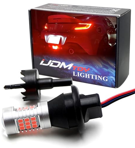 iJDMTOY Super Red JDM Rear Fog LED Lighting Kit Compatible with Subaru 2022-up BRZ; Compatible with Toyota 2022-up GR86 (Retrofit Required)