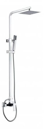 IMEX - Columna de ducha con Rociador y mango - Monomando Barra de ducha extensible 92-130cm - Grifos y duchas de baño - Serie Valencia