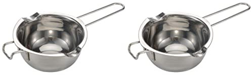 Cabilock 2piezas Bowl De Derretir Chocolate Inoxidable Tazón De Calentamiento para y Organizador De Almacenamiento Práctico y Portátil para Cocción y Repostería