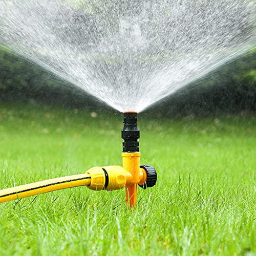 Garten-Rasensprenger, 360 Grad Drehbarer Rasensprinkler, Automatische Bewässerung Sektorsprinkler, Große Flächen Sprinklersystem für Garten Pflanzen Blumen etc (1PC)