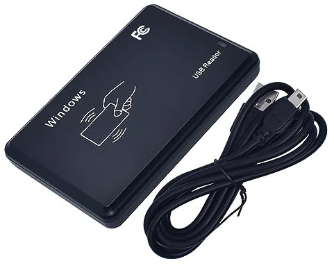 125Khz EM4100 USB RFID ID Card Reader Swipe Card Reader Plug and Play with Cable First 10 Digit