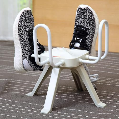 Boot Dryer Rack, Electric - 360° Comprehensive Drying, 45-50 ℃ Constant Heating - Low Power 30W - For 2 Pairs of Shoes, Sneakers, Flats - Energy Saving - Ideal for Gloves and Oxfords