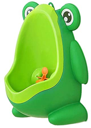 Yajuyi Orinatoio per Bambini a Forma di Rana Orinatoio per Bambini a Forma di Rana con Ventosa, Verde, Taglia unica bambino