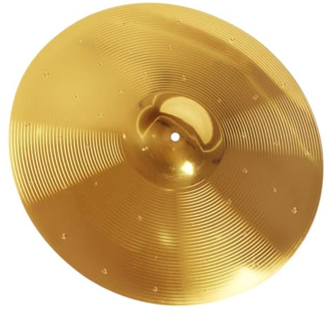 Toyvian Metall-schlagzeug-crashbecken Jazz-schlagzeugbecken Übungs-jazz-schlagzeugbecken Schlagzeugzubehör Glatte Kanten Robust Leicht Und Tragbar