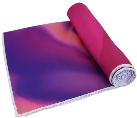 Yoga Design Lab, asciugamano da yoga caldo, asciugamano colorato antiscivolo di alta qualità, progettato a Bali, ecologico, ad asciugatura rapida, dimensioni tappetino, ideale per hot yoga, bikram,