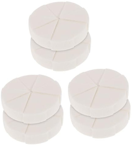 Beatifufu 6 Sets Natürliche Make-up-mischschwämme Form-schwamm-pads Für Frauen Latex-schwamm Für Foundation Beauty-tools