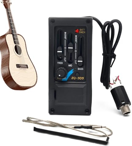 Dtaigou Gitarren-Tonabnehmer und Tonabnehmerhüllen,Tonabnehmer für Folk | Konzertgitarre | Verstärkt den Gitarrenton durch Elektroakustikisierung. Gitarren-Tonabnehmer | Verbesserte Audiofunktionen.