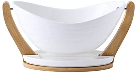 Cuenco de Pedestal Decorativo, Cesta de Frutas Creativa, Estante para fruteros con Base de Drenaje, Soporte de Almacenamiento de Frutas y Verduras Desmontable para exhibición de co