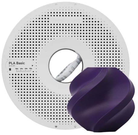 Bambu Lab - Filamento per stampante 3D, PLA Basic 1,75 mm, diametro preciso +/- 0,03 mm, stampa rapida RFID PLA, materiale di stampa 3D, Filamento Con Bobine, 1000 grammi, Viola Indaco