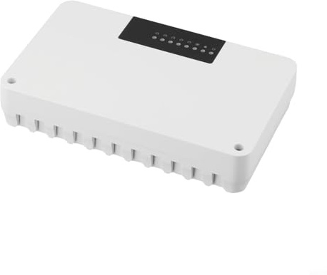 Zentralheizungssteuerung 5/8 Zonen Controller für Warmwassersystem Fußbodenheizung mit Pumpenventilantrieb und LED-Anzeige 177x110mm(5 Zonen)