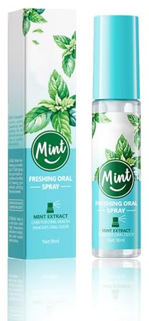 Spray Bucal Refrescante – Frutas y Menta,Contra el Mal Aliento,Aliento Fresco en Segundos,Refrescante y Portátil,para Niños y Adultos