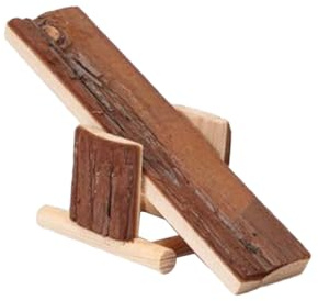 UPKOCH Balançoire Bois pour Hamster Jouet De Petite Balançoire pour Animal De Compagnie Maison Décorative Jouet à Mâcher pour Cage