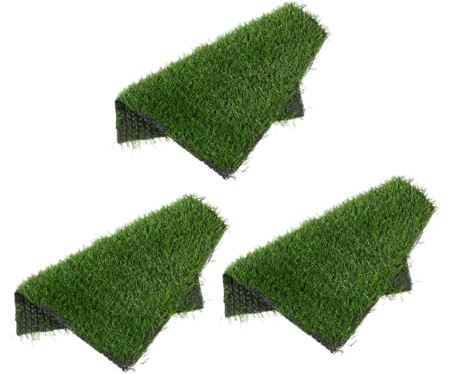 Parliky 3 Piezas Alfombrillas para de Pollos Almohadillas de Césped Artificial Suaves para Gallineros Protección de Huevos Antideslizante Fácil Limpieza para y Mascotas