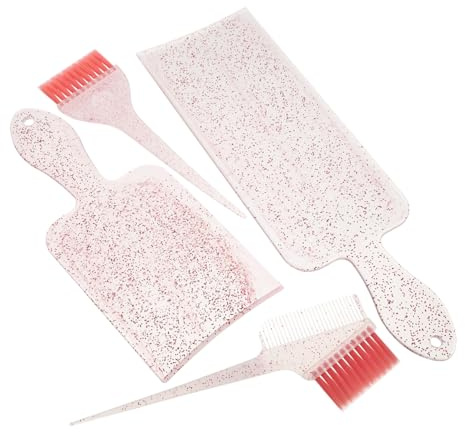 VILLFUL Kit de Teinture pour Cheveux Bouclés Pinceaux en Nylon et Palette Abs, Pratique pour Coloration Professionnelle ou Usage DIY en Salon