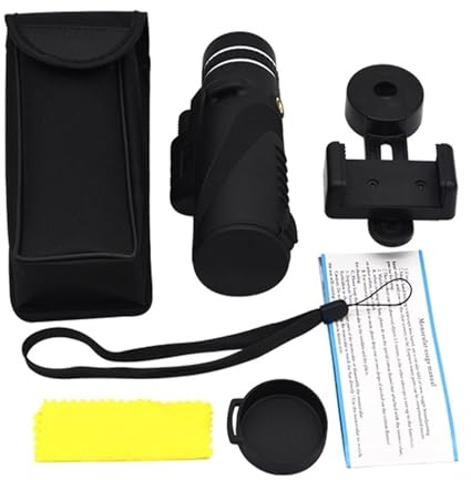 HD 40X60 Taschenteleskop Professionelles Power-Teleskop Langstreckenzoom Geeignet for Vogelbeobachtung Im Freien, Camping Und Tourismus(with Phone Clip)