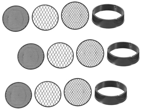 NUOBESTY 9 Piezas Tamizador de Tierra de Jardín Malla Plástica Resistente y Ligera para Cribar Suelo Herramienta Manual para Separar Piedras y Compost Jardinería y Bonsáis