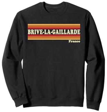 Graphisme rétro Vintage des années 80 à Brive-la-Gaillarde France Sweatshirt
