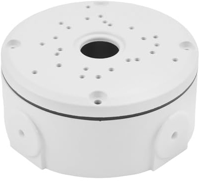 Tidevib Deep Base Junction Box for CCTV Cameras, Metal Cable Management Box for Dome Type Security Cameras, Aluminum Alloy Junction Box for Installation