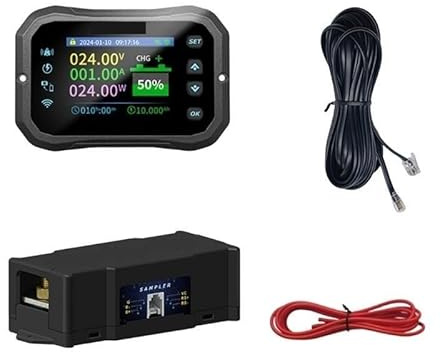 Tester intellinte for batterie, misuratore di Coulomb WiFi con monitoraggio remoto in tempo reale e ampia compatibilità le 40JB, Elettronica per veicoli(KM140F)