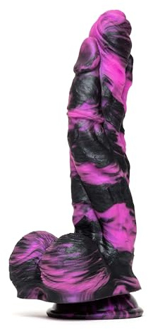 Lovehoney Fantasy Monster Dildo Sex Toy with Suction Cup & Balls Large 7.5 | Realistic Silicone Thick Anal Dildo, Flexible Textured G-Spot or Prostate Toy for Adult Men, Women & Couples