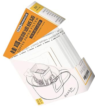 25/50 bolsas de papel de filtro desechables, bolsas de filtro de café portátiles para colgar en el oído, herramientas de preparación, accesorios de café, bolsas de papel desechables duraderas para