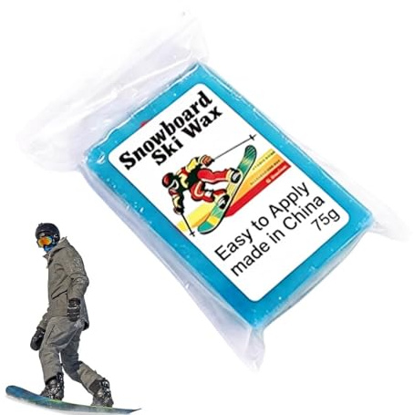 Surfboard Glide Wax, Ski Board Wax Block, High Friction Control, Ski and Surfboard Gear, Reliable Cold Weather Protection, Suitable for Outdoor Downhill Winter Sports Competition Recreational Touring