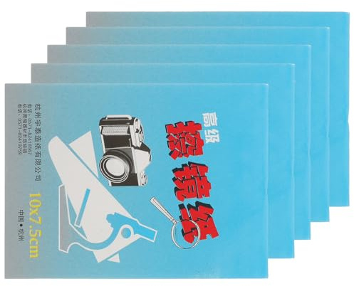 Hemobllo Papel de Limpieza para Lentes 250 Hojas, Papel Especial para Eliminar Grasa y Huellas, Adecuado para Uso en Microscopios y Diversas Escenas