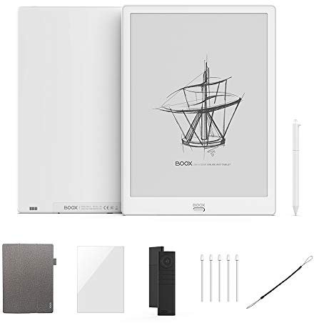 BOOX Max3 13.3 pulgadas Lector Ebook, Android 9.0 OTG Dual-Touch 64GB Octa-Core 2.0GHz Reconocimiento Huellas Dactilares, con Funda Control Remoto BT