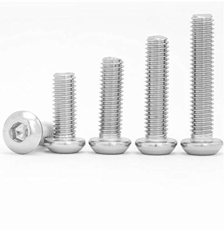 M6, vite esagonale a testa tonda/a testa tonda in acciaio inossidabile 304 / vite a tazza a semicerchio/vite a testa cilindrica-M6 * 95 (2 capsule)