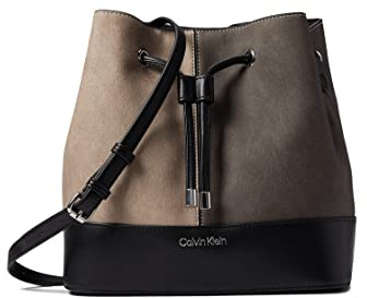 Calvin Klein Women's Gabrianna Novelty Bucket Shoulder Bag, Grey Combo, One Size