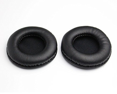 Replacement Earpads Leather Ear Cushions Spare Ear Pads Kit fit for Universal Diameter 60MM(1Pair Black)
