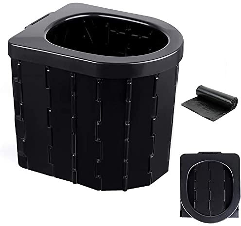 Kabxhueo Campingtoilette Faltbar klappbar Kinder tragbare Toilette Baby Training Töpfchen Toilettensitz Camping Toilette Waschbare robuste kompakte Toilette für Camping Wandern Lange Reisen Stau